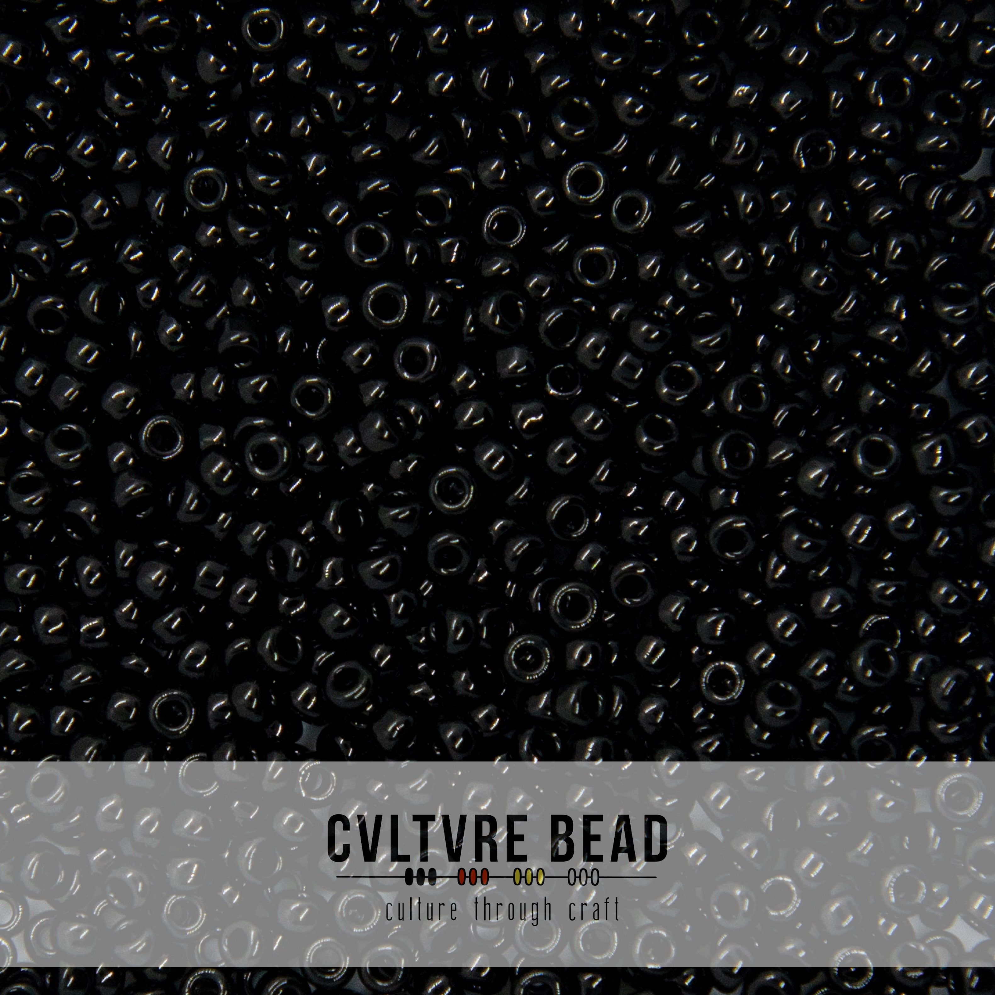 11/0 Black - 23g - Miyuki Seed Bead